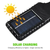 كشاف شمسي مع جهاز تحكم عن بعد وكاشف حركة للاستخدام الخارجي