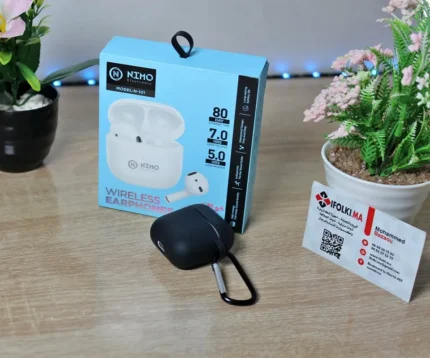 NIMO N-101 TWS Wireless Earphones — 80 Days Standby | 7H Talk | HiFi | Waterproof | Carabiner Case