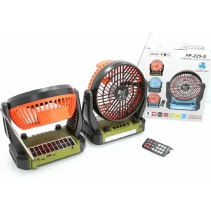 Breeze and Beats Ventilateur de Bureau Radio avec Connectivité USB