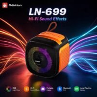 Haut-Parleur Bluetooth Portable Sans Fil Hi-Fi - Enceinte LED RGB Puissante - Odishion LN-699