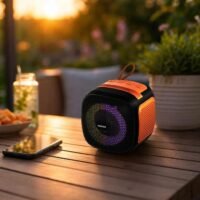 Haut-Parleur Bluetooth Portable Sans Fil Hi-Fi - Enceinte LED RGB Puissante - Odishion LN-699